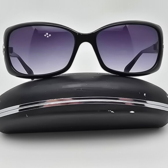*SOLD* Giorgio Armani GA695/S Black Frame Gradient Grey Lens Sunglasses w/ Case - Picture 1 of 14